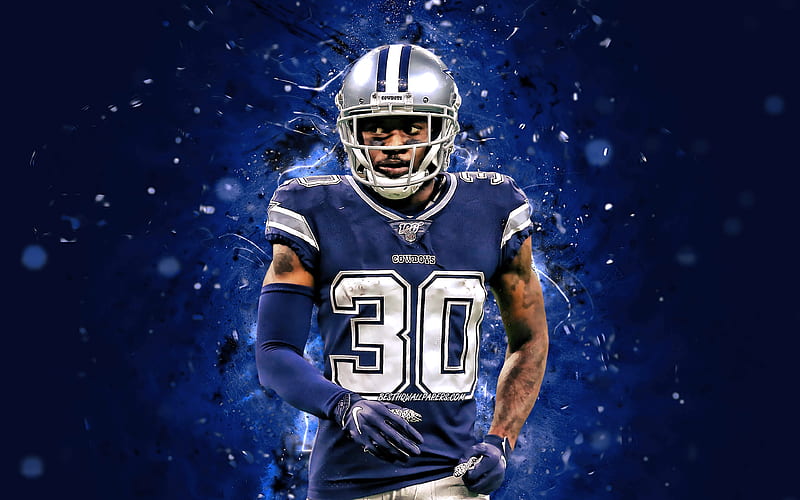 Download wallpapers 4k, Chidobe Awuzie, grunge art, Dallas Cowboys