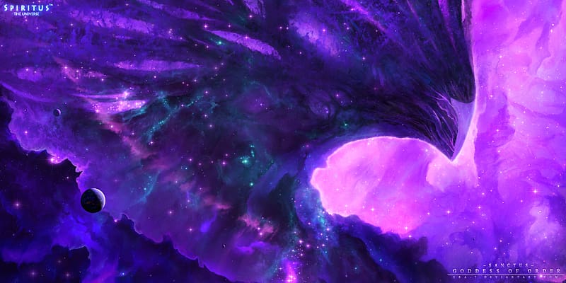 Stars, Nebula, Space, Purple, Planet, Sci Fi, HD wallpaper