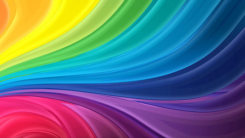 rainbow, line, light, colorful tablet, laptop background, HD wallpaper