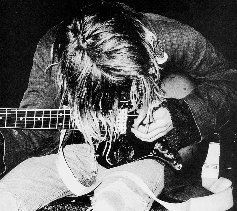 Kurt Cobain - Chief, fender, grunge, kurt cobain, mustang, nirvana, red,  rock, HD phone wallpaper | Peakpx