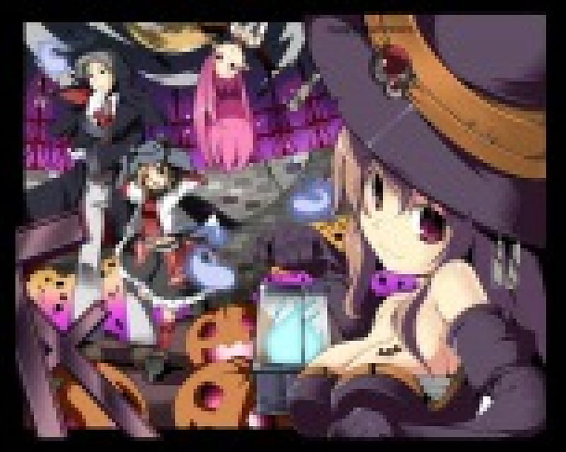 halloween_anime, boy, anime, dark, girls, helloween, HD wallpaper