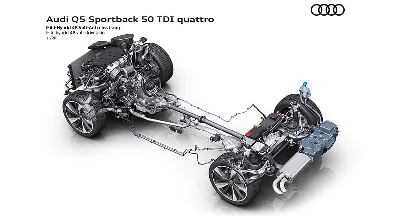 2021 Audi Q5 Sportback - Mild hybrid 48 volt drivetrain , car, HD wallpaper