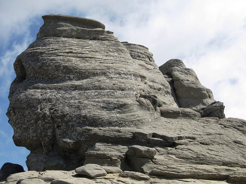 Sphinx (Romania), mountain, force of nature, sphinx, rock, romania, nature, HD wallpaper