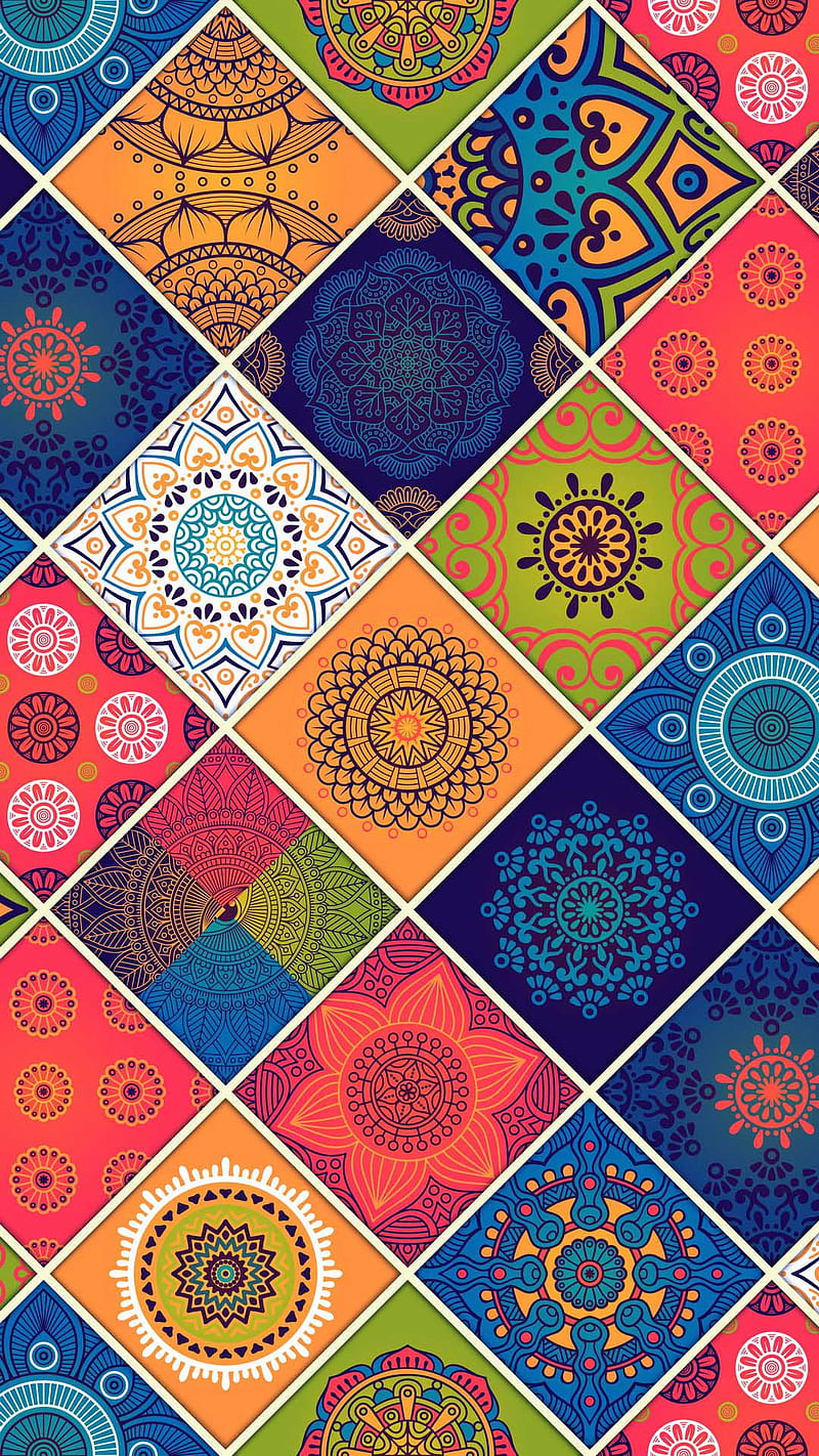 mandala, color, HD phone wallpaper