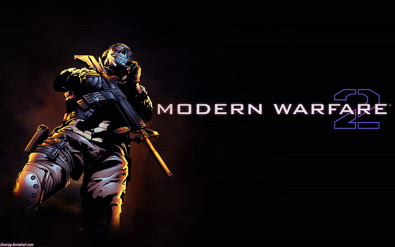 Modern Warfare 2 - Ghost, ps3, gun, ghost, game, call of duty modern warfare 2, call of duty, modern warfare 2, HD wallpaper