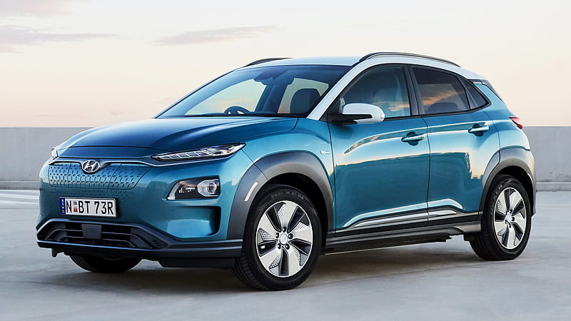 Ford, Hyundai Kona Electric, Blue Car, Car, Crossover Car, Electric Car ...