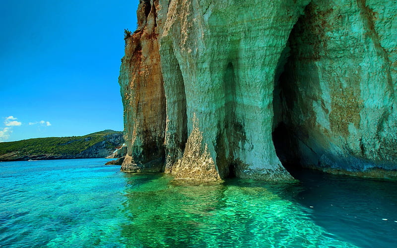 Ocean Grotto, oceans, nature, grotto, sea, HD wallpaper