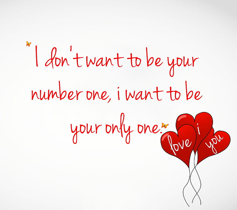 Your Only One, balloons, feelings, flirt, love, new, quote, romantic, saying, HD wallpaper