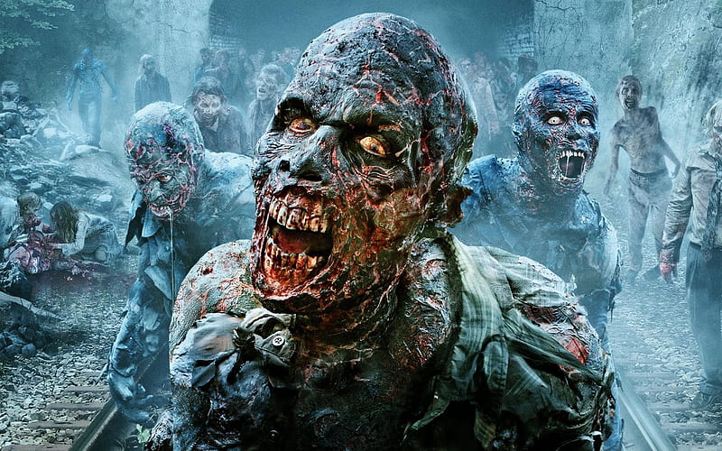 series, zombies, walking dead, HD wallpaper