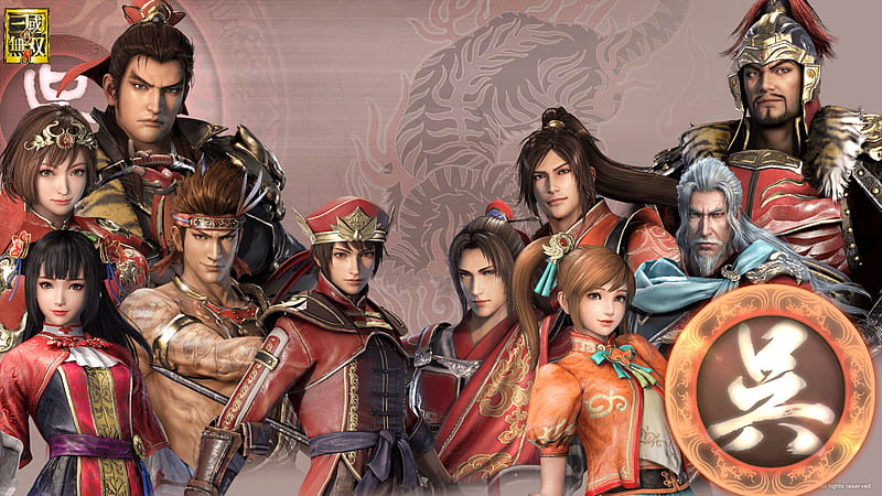 dynasty warriors, zhou yu, sun jian, lu xun, ling tong, Games, HD wallpaper