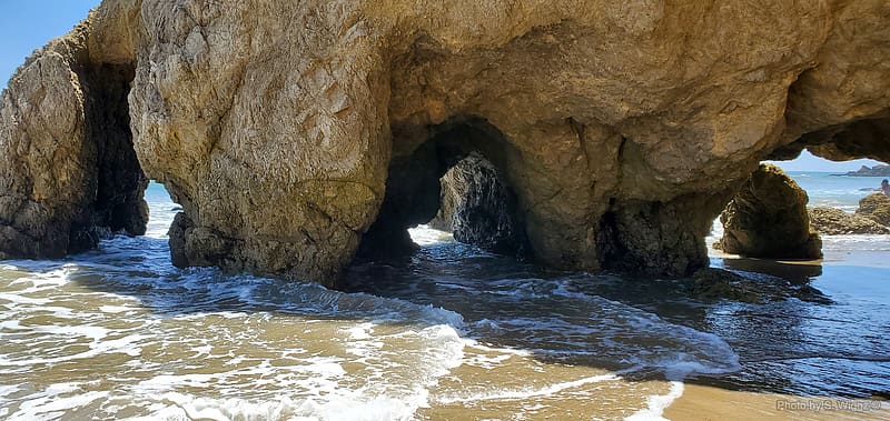 El Matador Beach, Malibu,California, Ocean, El Matador, Beach, Malibu, Waves, California, Cave, Rock, Sand, Shadow, HD wallpaper