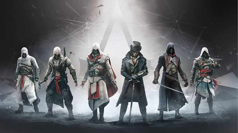 Assassin's Creed, Video Game, Altair (Assassin's Creed), Ezio (Assassin's Creed), Connor (Assassin's Creed), Edward Kenway, Arno Dorian, Jacob Frye, HD wallpaper