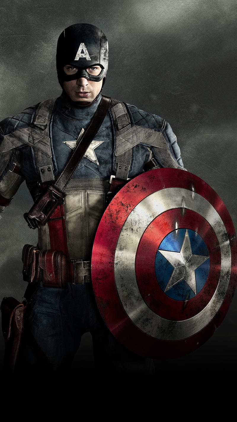 Captain America , the first avenger, captain america, chris evans, fiction, science fiction, sci fi, hollywood, movie, marvels, super hero, superhero, avengers, the avengers, HD phone wallpaper