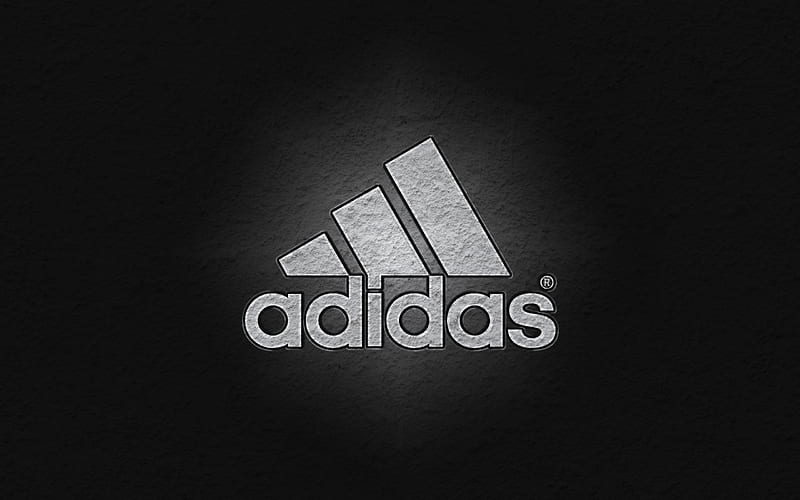 Celsius Organizar tirar a la basura Adidas, Logo, wall texture, brand, HD wallpaper | Peakpx