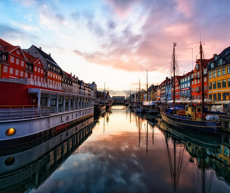 Copenhagen Denmark, city, cityscape, landscape, sea HD wallpaper | Wallpaper  Flare