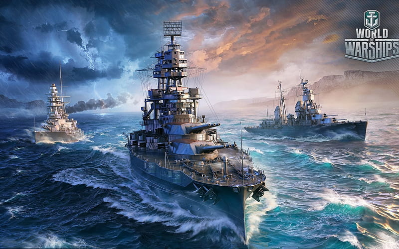World Of Warship, Arizona, US Navy, World War II, Battleship, HD wallpaper