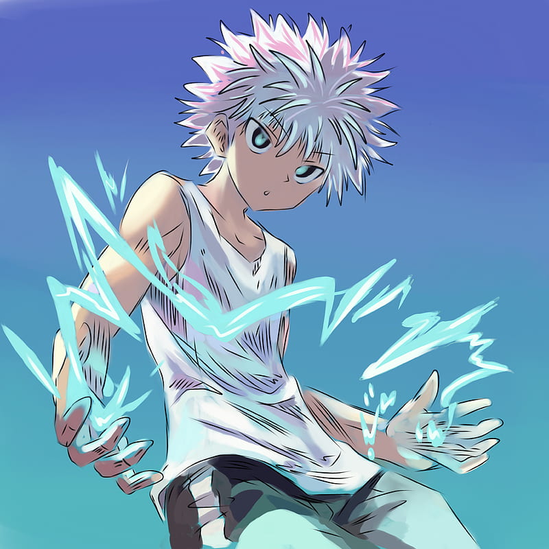 Killua Godspeed Hunter X Hunter Anime Motion Sticker