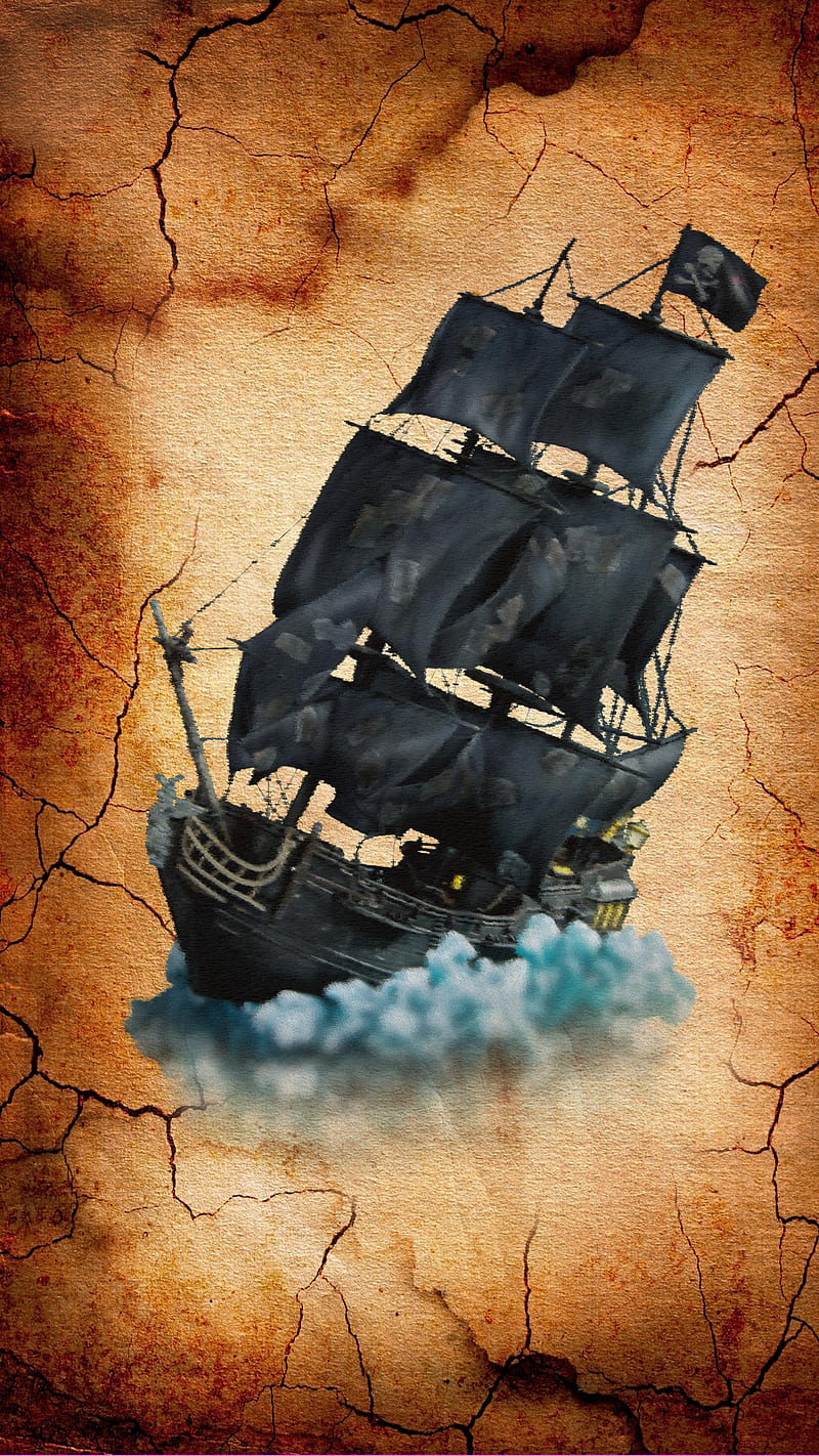 blackpearl, pirate, ship, HD phone wallpaper