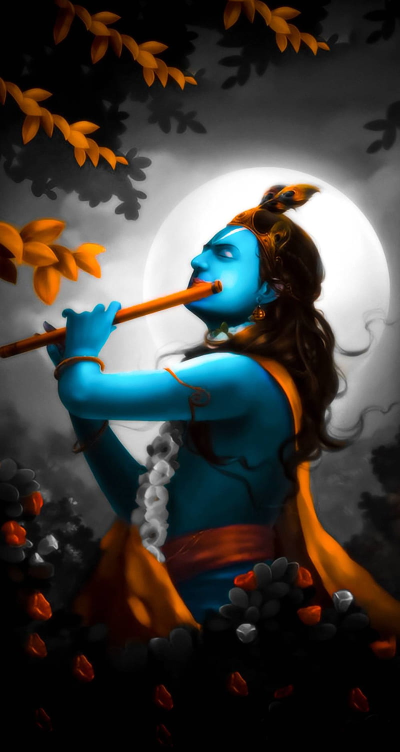 Krishna, comic, god, HD phone wallpaper | Peakpx