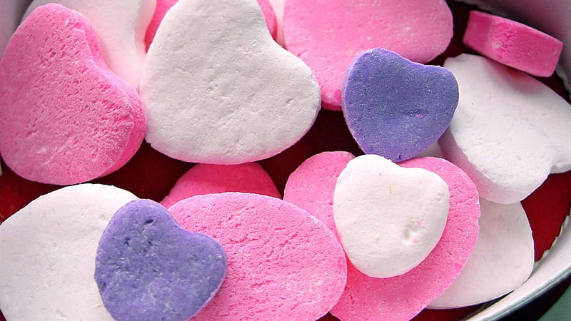 ♡ Hearts ♡, candy, candies, shaped, love, heart, corazones, pink