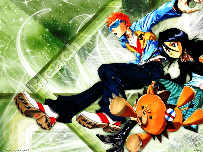 Anime, Bleach, Rukia Kuchiki, Ichigo Kurosaki, Kon (Bleach), HD ...