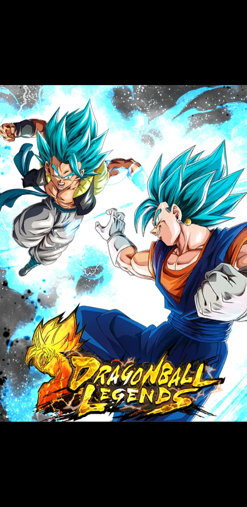 Just a simple Gogeta Blue Wallpaper I made for AMOLED screens :  r/DragonballLegends