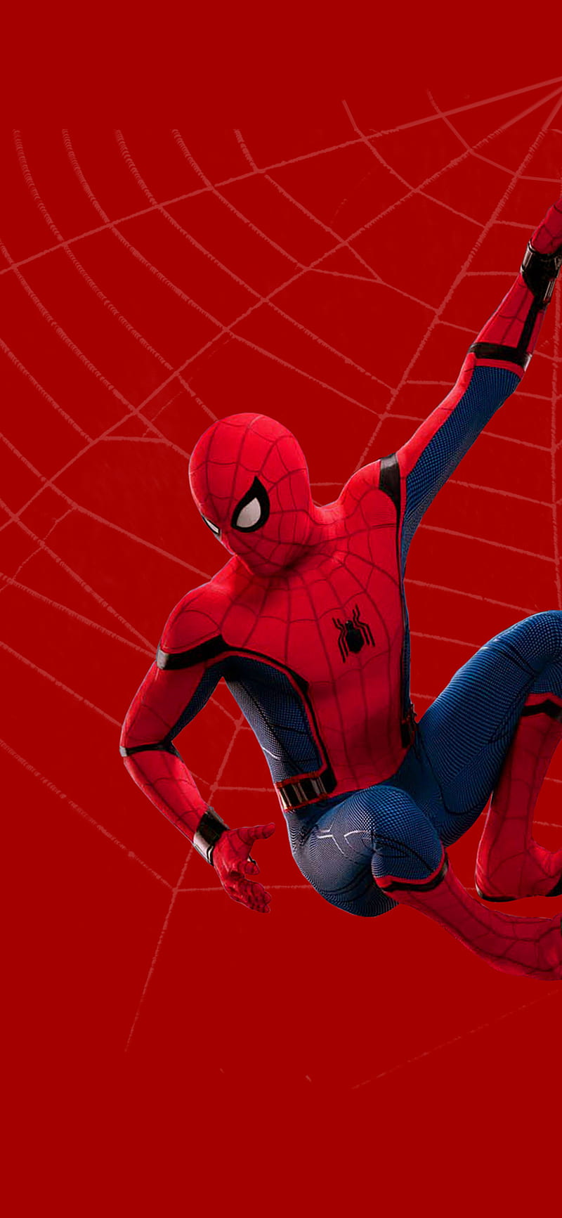 SpiderMan, avengers, comics, marvel, red, HD phone wallpaper