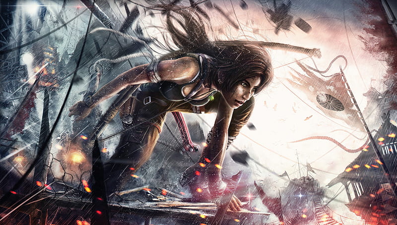 Tomb Raider Artwork, tomb-raider, lara-croft, games, artwork, artist, digital-art, HD wallpaper