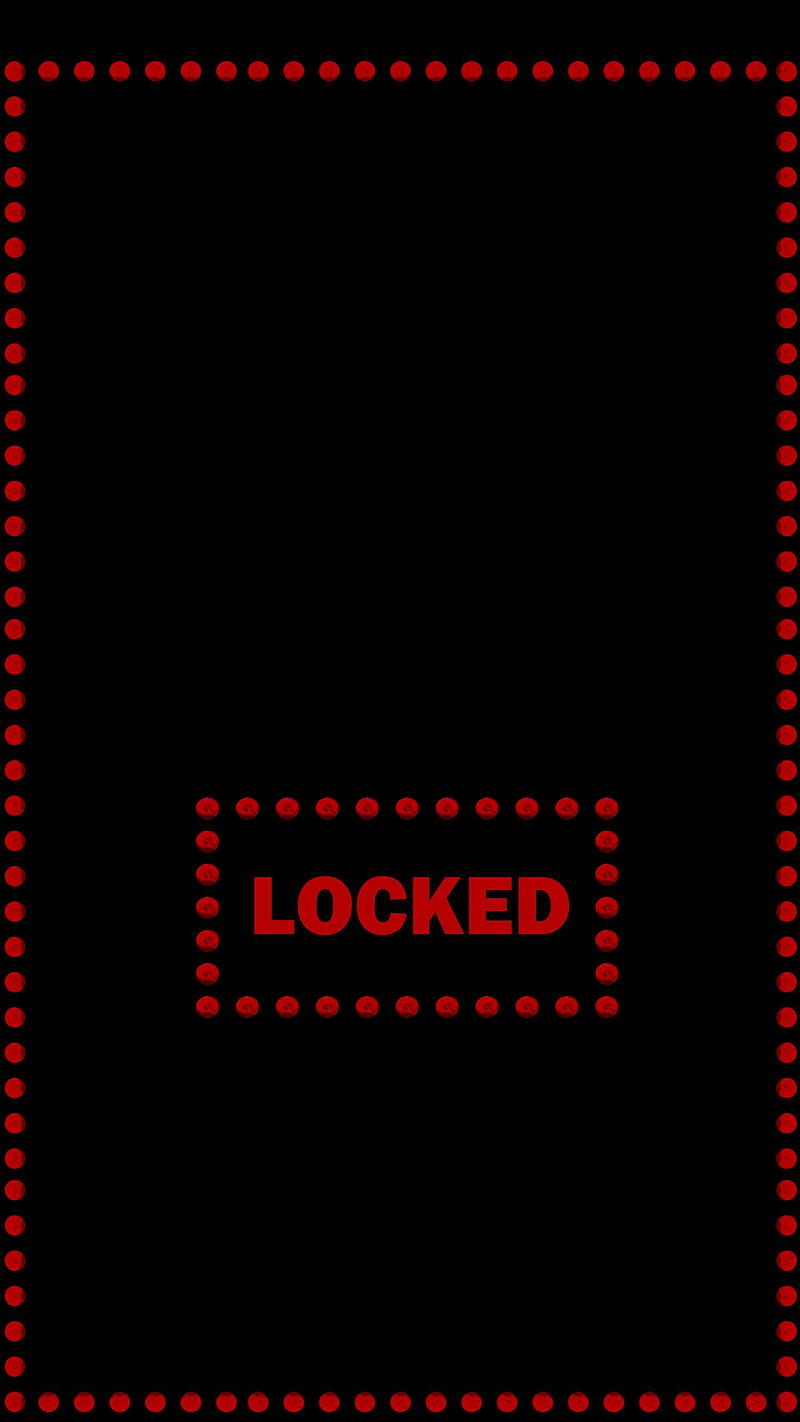 Locked Black Dot Dots Lockscreen Red Saying Sayings Word Words Hd Phone Wallpaper Peakpx