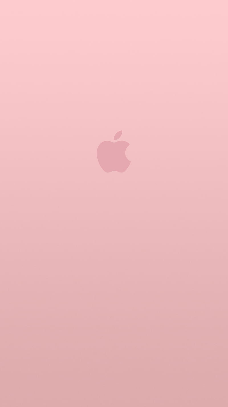 Pink iPhone, apple, homescreen, iphone, logo, minimal, pink, q, quality, simple, top, HD phone wallpaper
