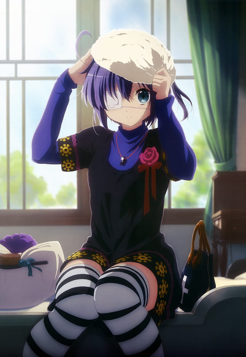 Chuunibyou Demo Koi Ga Shitai Anime Girls Takanashi Rikka Sitting Necklace Hd Mobile Wallpaper Peakpx