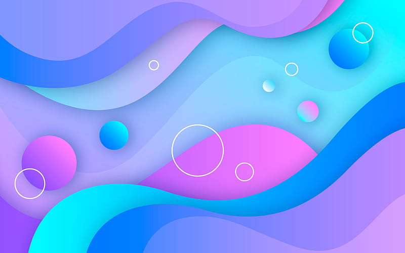 blue abstract waves circles, creative, artwork, blue wavy background, abstract waves, wavy textures, HD wallpaper