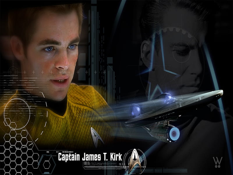 Captain James T Kirk, sci-fi, star trek, movies, space, HD wallpaper