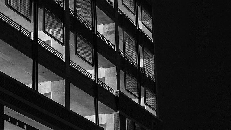 Building Windows During Night Black Aesthetic, HD wallpaper