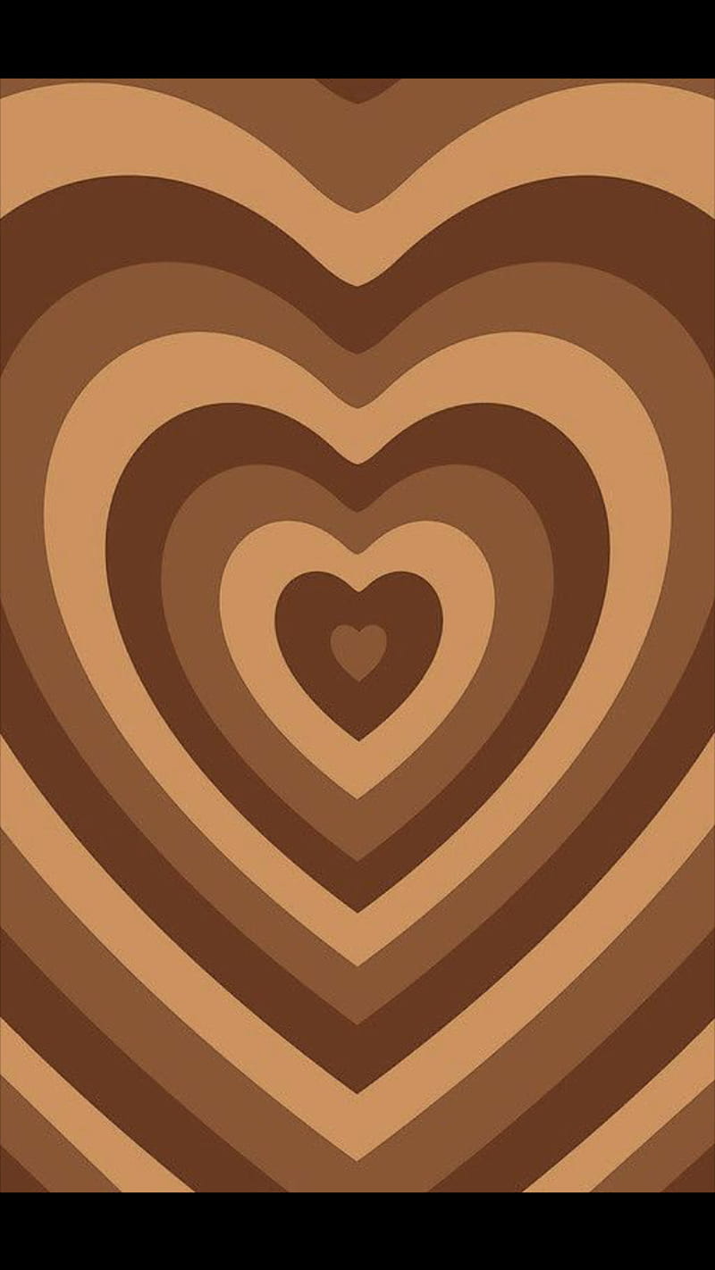 Brown heart, aesthetic, brown, heart, HD phone wallpaper | Peakpx