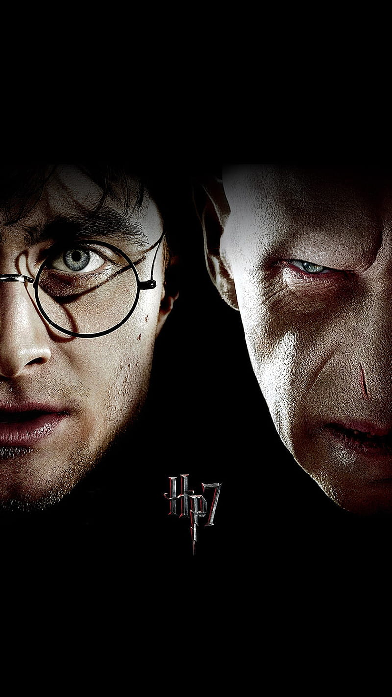 Harry Potter 7, dark, faces, film, harry potter, magic, movie, HD phone wallpaper