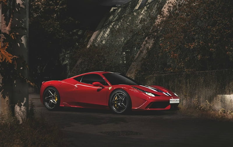 Ferrari-458-Speciale, Custom Wheels, 458, Red, Ferrari, HD wallpaper ...