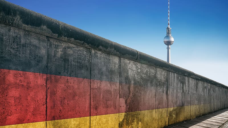 German Flag Wall Berlin Bing, HD wallpaper