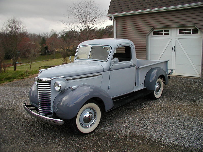 1940s chevy pickup, car, auto, chevy, truck, classic, pickup, HD wallpaper
