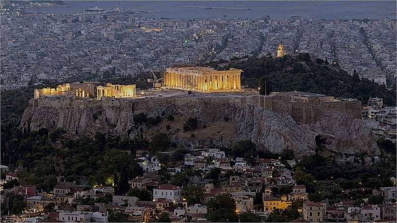 Lovely Acropolis Of Athens, Athens City, HD wallpaper