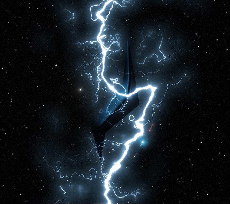 Ak Kernel, galaxy, lightning, logo, nexus, stars, HD wallpaper