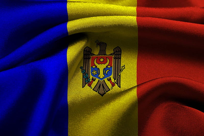 Moldova, symbol, texture, country, flag, HD wallpaper