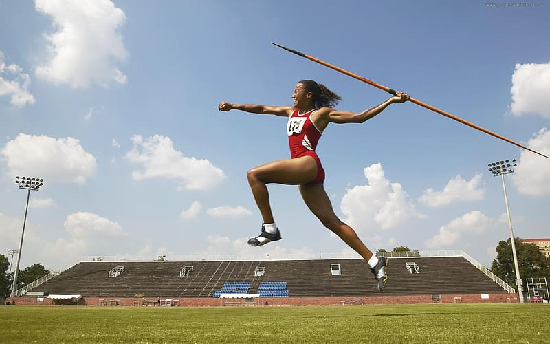 Wallpaper girls, running, tribune, stadium, floodlight, bokeh, athletics,  athletes for mobile and desktop, section спорт, resolution 6000x3375 -  download