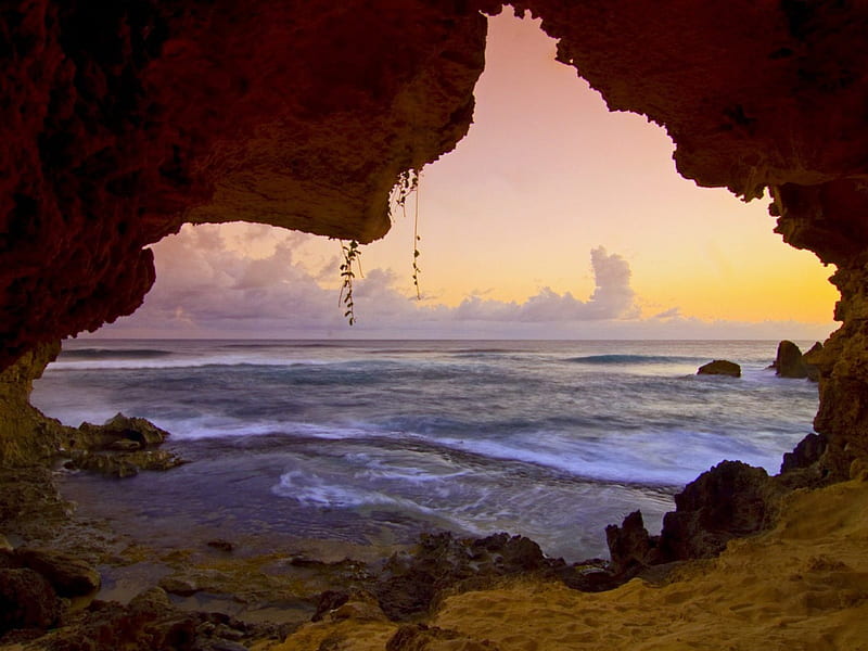 720p Free Download Cave Beach Hideaway Ocean Hd Wallpaper Peakpx