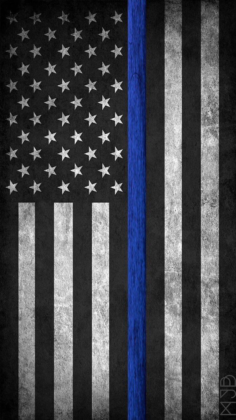 Details more than 58 thin blue line flag wallpaper super hot - in ...