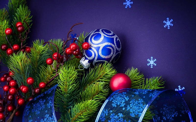 Christmas Decor, Christmas, ribbons, balls, decor, HD wallpaper | Peakpx