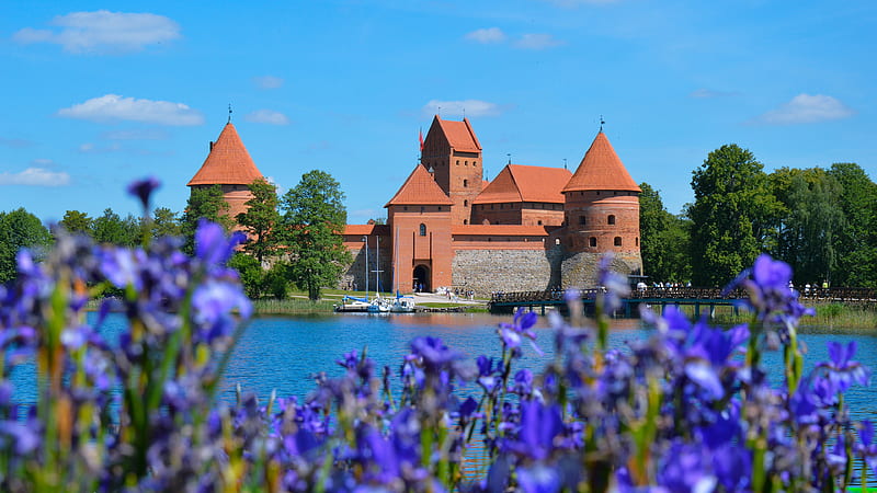 Lithuania Trakai Island Castle Travel, HD wallpaper