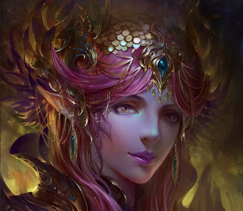 Free Download Princess Art Frumusete Luminos Superb Kevin Yin Fantasy Jewel Face 9064