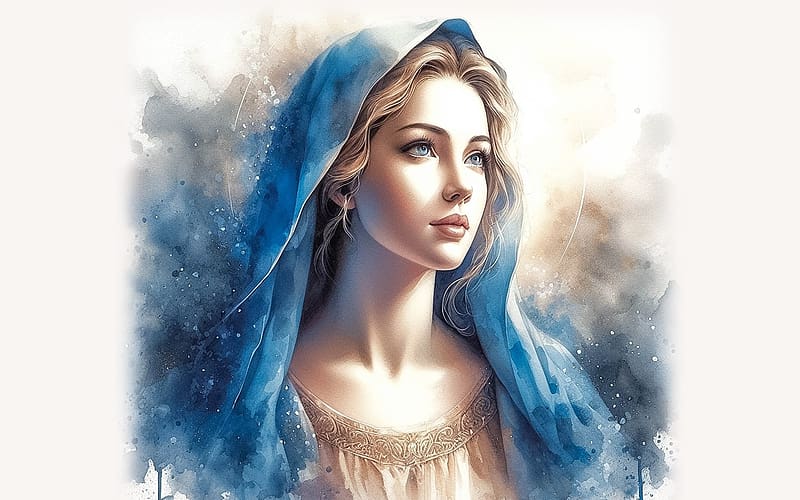 Our Lady, Virgin, Mary, AI art, HD wallpaper Our Lady, Virgin, Mary, AI art, HD wallpaper