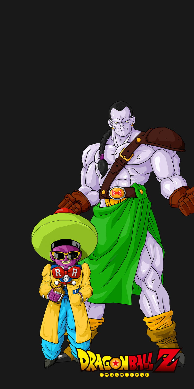 android 15 and android 14 (dragon ball and 1 more) drawn by hydeover9000